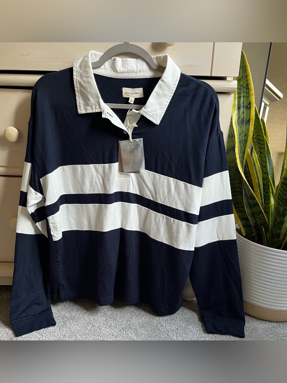 NWT Thread & Supply Rugby Shirt L